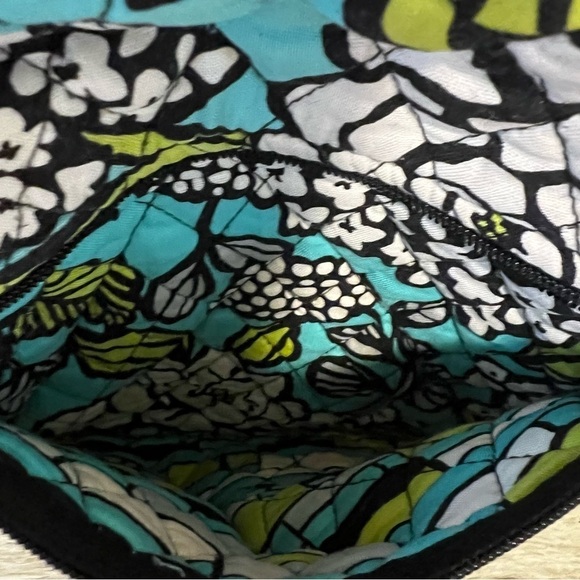 VERA BRADLEY Island Blooms Large Toggle Tote Y2K Blue Green Floral REPAIRED - Picture 9 of 16